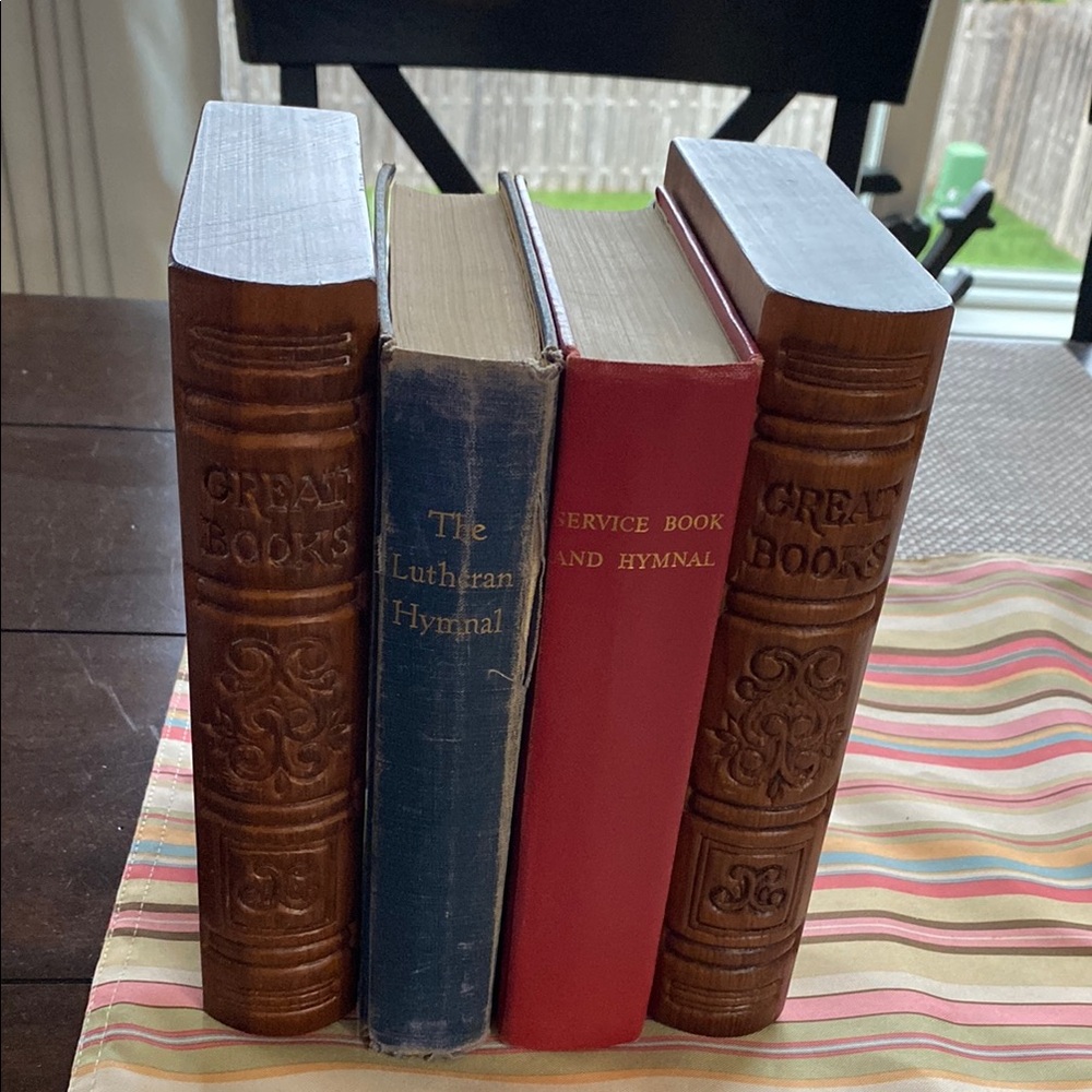 Mid Century Vintage “Great Books” Bookends!